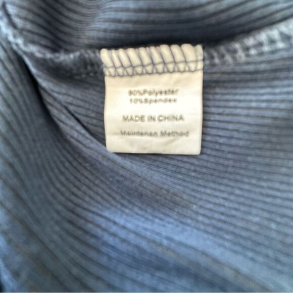 Anrabess Blue Halter Strappy Dress Circle Front Cutout SZ M - Picture 14 of 15